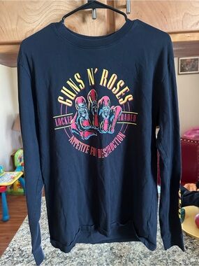 Guns N' Roses Black Graphic Crewneck Sweatshirt